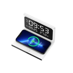 Recci 3 In 1 Alarm Wireless Charger With Lamp