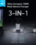 Anker A2688 Prime Charger (100W, 3 Ports, GaN)