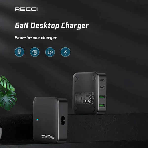 Recci GAN 100W Desktop Charger