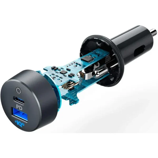 PowerDrive A2732 PD+ 2 35W (20W PD+15W) USB C Car Charger