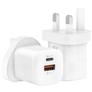 Recci GaN Dual Output Wall Charger 33W (UK Plug)