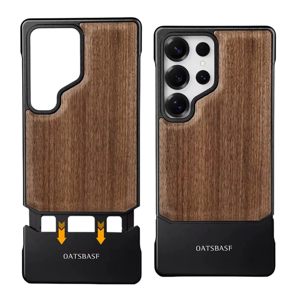 OATSBASF Wooden Texture Shockproof Case for Samsung