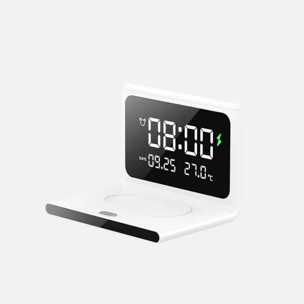 Recci 3 In 1 Alarm Wireless Charger With Lamp