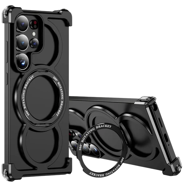 Luxury Metal Frame with 360° Rotating Ring Case for Samsung