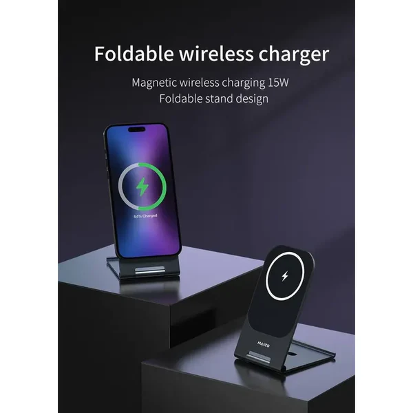 Maxco Magnetic Wireless Charger Thin Ultra Strong 15W