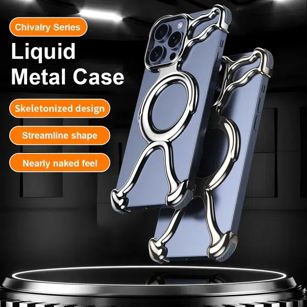 Liquid Plating PC Hollow MagSafe Case