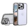 Transparent colourful frameless case with camera lens protection