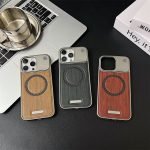 Wood Grain MagSafe with PC Frame Case - Image 5