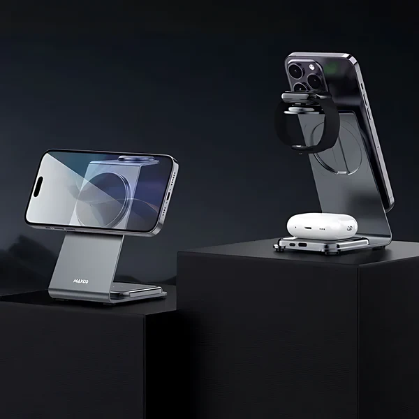 Maxco 3-in-1 Multi-Function Wireless Charger 15W