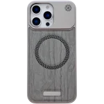 Wood Grain MagSafe with PC Frame Case