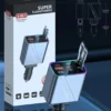 SUPER ZT03 FLASH CHARGE Retractable Car Charger 146W 4-in-1