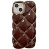 Plating 3D Plaid Diamond Pattern Candy Case