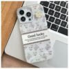 Good Lucky Holographic Case with 3D Flower