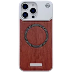 Wood Grain MagSafe with PC Frame Case - Image 3