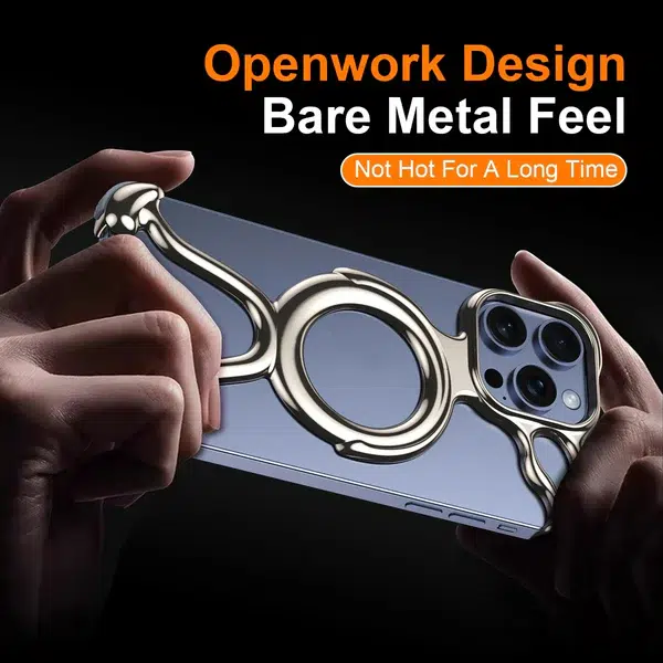 Liquid Plating PC Hollow MagSafe Case