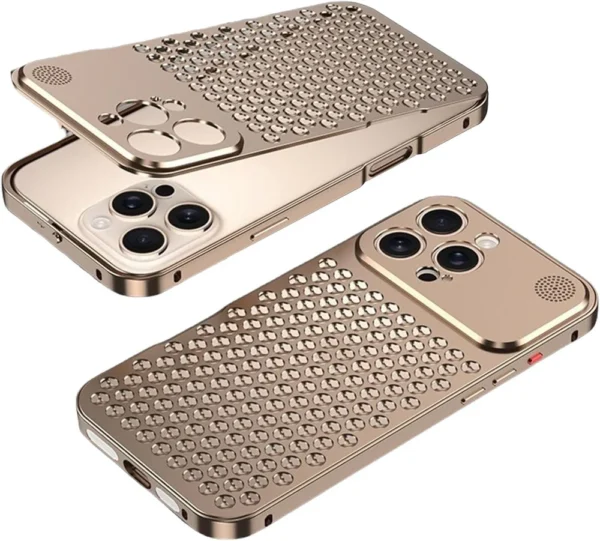 Metal Heat Dissipation Aluminum Fragrance Cooling Cover Shockproof for iPhone