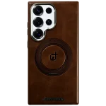 Rimbmax Luxury MagSafe Leather Texture Case for Samsung - Image 2