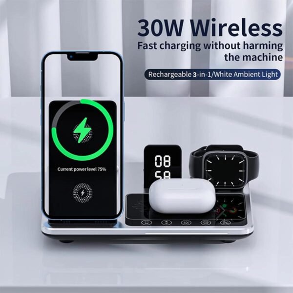 3x1 DeskTop Wireless Charger