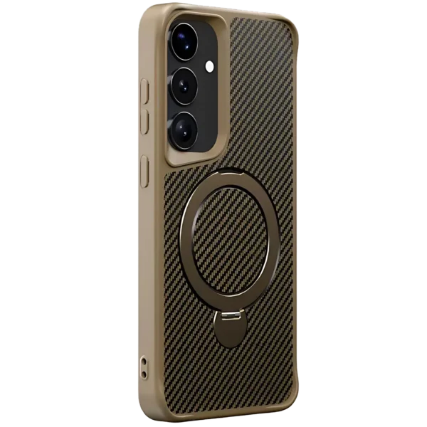 EasyGrip Carbon Fiber Texture Case with KickStand