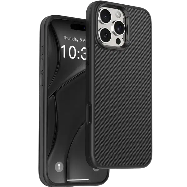 Smooth & Sleek Finish Soft Carbon Textured Case