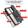 EasyGrip Carbon Fiber Texture Case with KickStand
