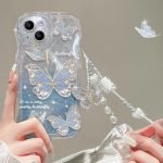 Luxury Butterfly Glitter Clear TPU Soft Phone case