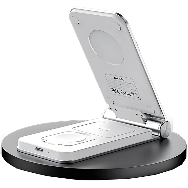 Maxco 3 In 1 Foldable Wireless Charger 15W