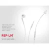 Recci Wired Earphone With 3.5mm Audio Jack