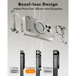 Leather Case with Metal Frame and Rotating Ring Holder - Image 2