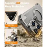 Leather Case with Metal Frame and Rotating Ring Holder - Image 4