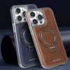 RMBMAX Leather Case for iPhone Magnetic Holder