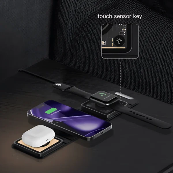 Maxco Noah Ark 3 In 1 Magnetic Wireless Charger 15W