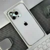 Electroplated Matte Acrylic Lens Design Tempered Glass Case