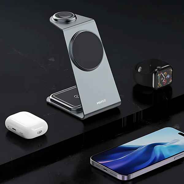 Maxco 3-in-1 Multi-Function Wireless Charger 15W