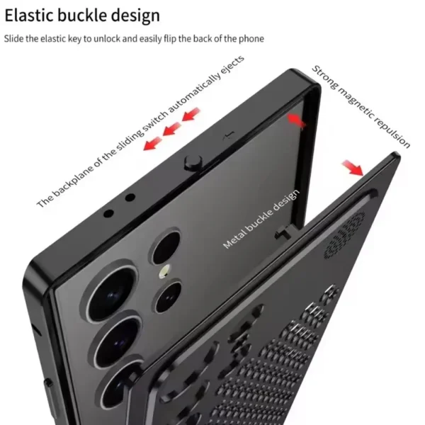 Metal Heat Dissipation Aluminum Fragrance Cooling Cover Shockproof for Samsung