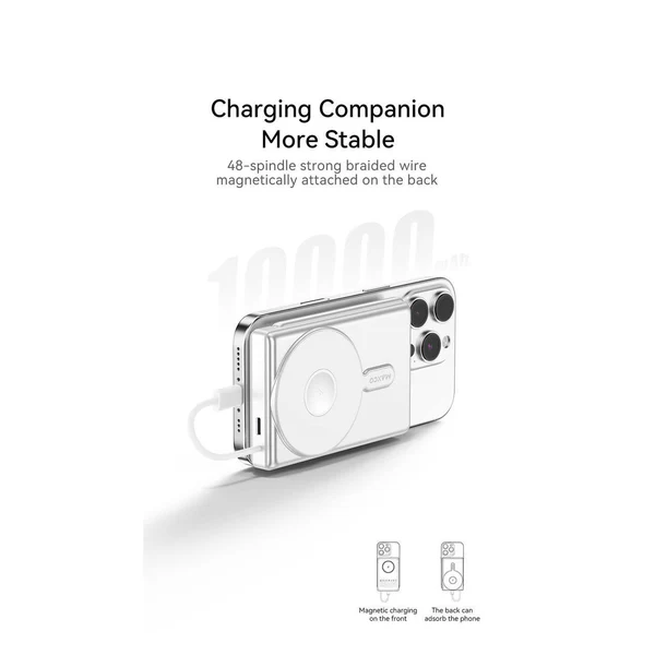 MAXCO Magnetic Fast Charging Power Bank 10000mAh15W Wireless