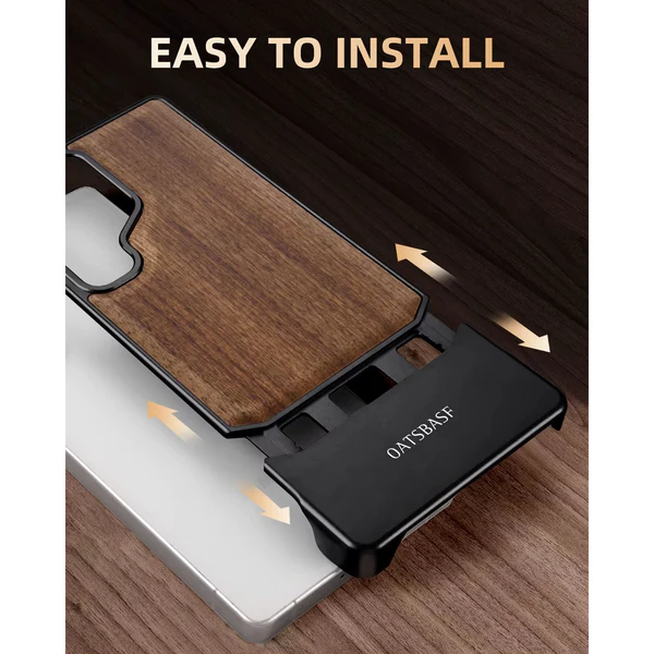 OATSBASF Wooden Texture Shockproof Case for Samsung