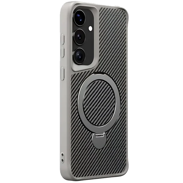 EasyGrip Carbon Fiber Texture Case with KickStand