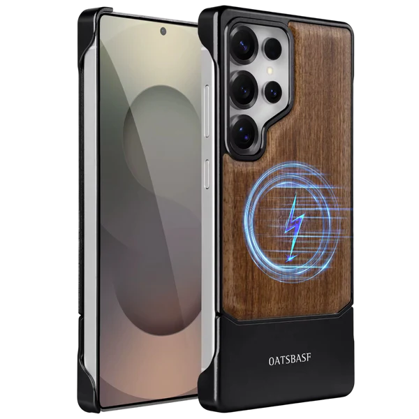 OATSBASF Wooden Texture Shockproof Case for Samsung