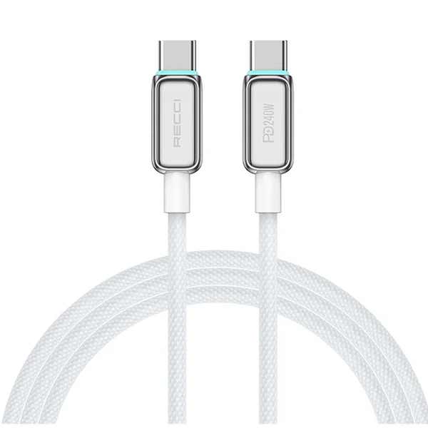 Recci 240W Fast Charging Cable with Lamp Display