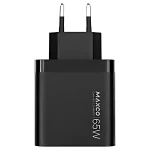 Maxco GaN Fast Charger PD 65W 3-Ports EU Plug Design Standard