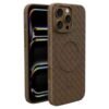 Premium leather ribbed magesafe case