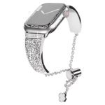 Diamond Bling Rhinestones Stainless Steel Replaceable Strap Bracelet For Apple Watch - Image 4