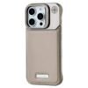 Premium Leather Hollowed-Out Design Case with Aluminum Back Without Frame With Camera Stand