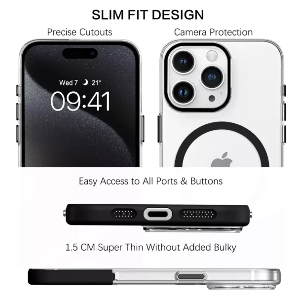 Transparent Hit Colour 2 in 1 MageSafe iPhone Case