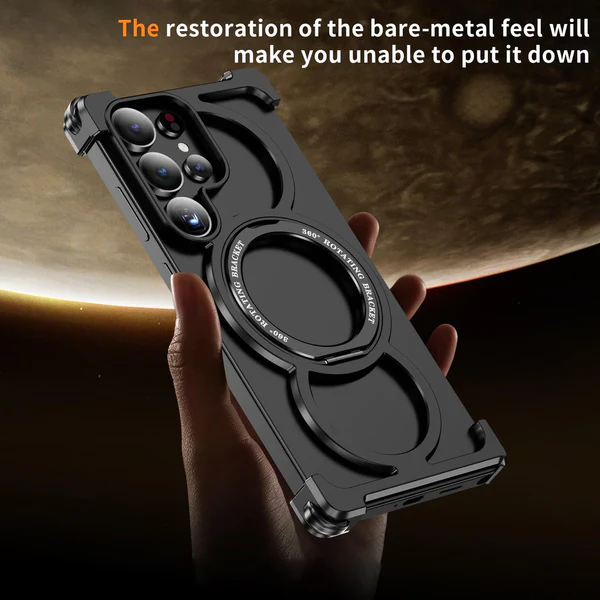 Luxury Metal Frame with 360° Rotating Ring Case for Samsung