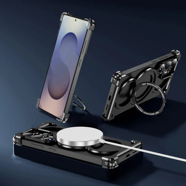 Luxury Metal Frame with 360° Rotating Ring Case for Samsung