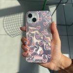Water Ripple Holographic Hearts Iphone Case